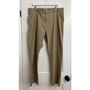 Twillory Men's 40x32 Beige Preformance Chino Tailored Fit Pants‎